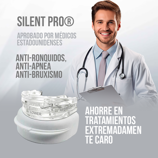 SilentPRO® 3 en 1 - Alivio del bruxismo, Ronquidos y Apnea